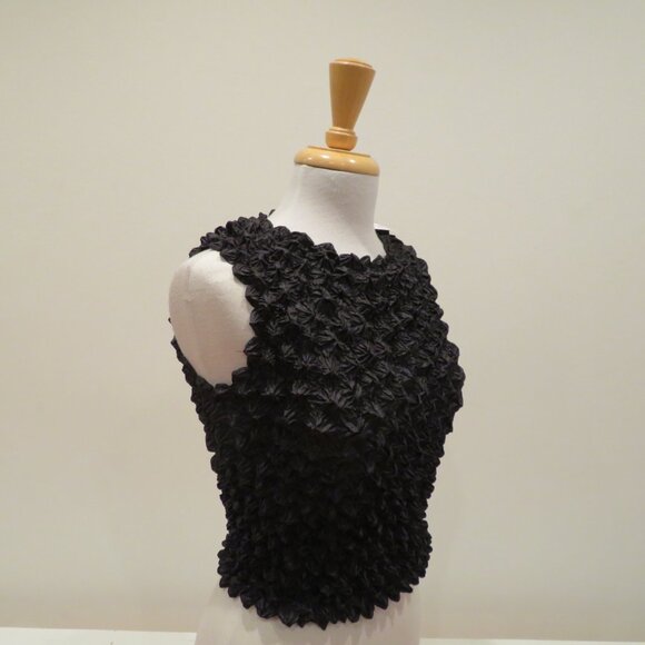 Women F.C One Size Fits Most Bubble Crinkle Popcorn Sleeveless Stretchy Tank Top - Picture 2 of 5